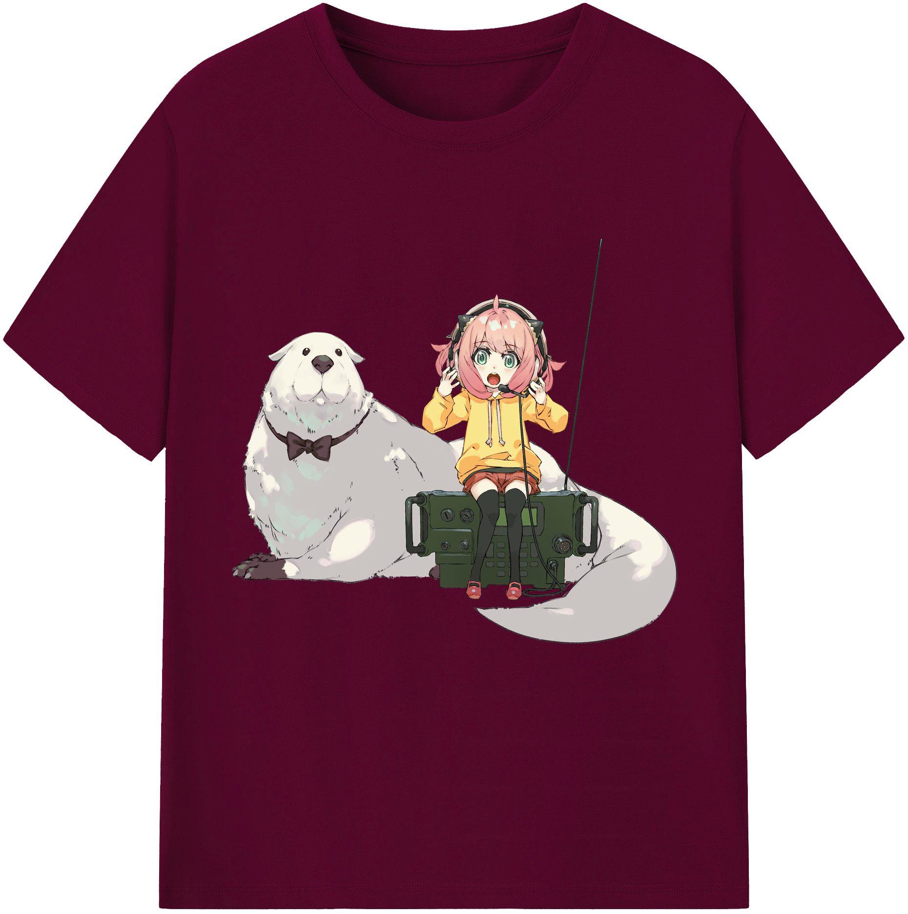 （画像用） SPY×FAMILY间谍家家酒 レディースカジュアルプリントTシャツ（綿100％）